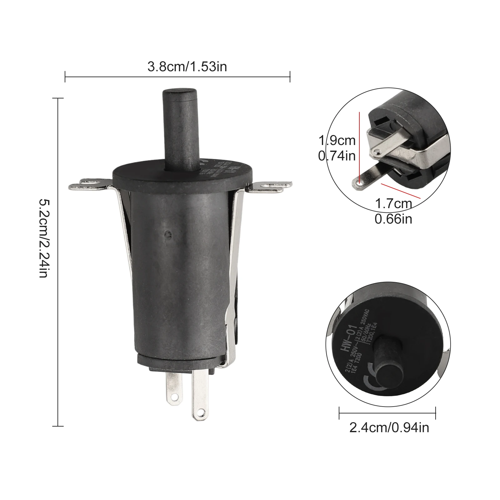 9904190041 Lid/Door Switch BBQ Accessories For 560/800/1050 XL For MB20040122 MB20040220 120/250V AC High Quality
9904190041 Lid/Door Switch BBQ Accessories For 560/800/1050 XL For MB20040122 MB20040220 120/250V AC High Quality