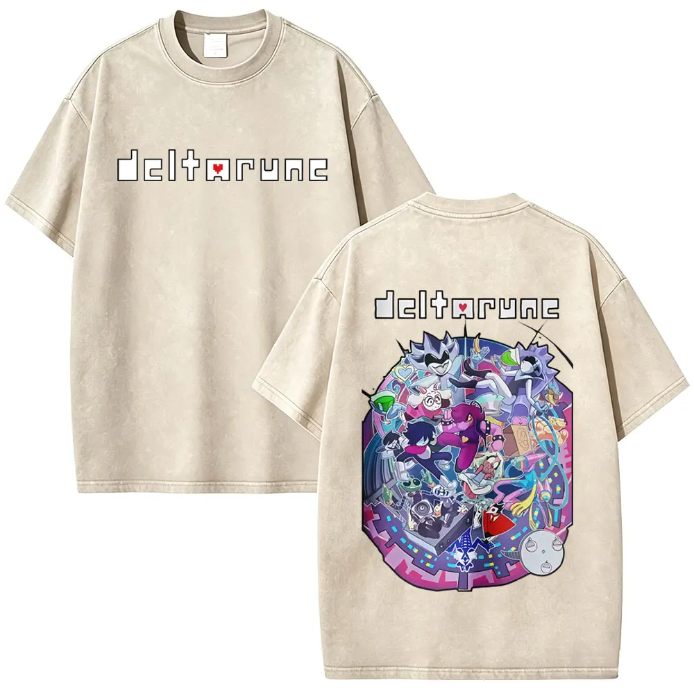 Washed Vintage Funny Game Deltarune Merch T-shirt Men's Women Clothing Anime Humor Oversized Short Sleeve T Shirts Streetwear
Washed Vintage Funny Game Deltarune Merch T-shirt Men's Women Clothing Anime Humor Oversized Short Sleeve T Shirts Streetwear