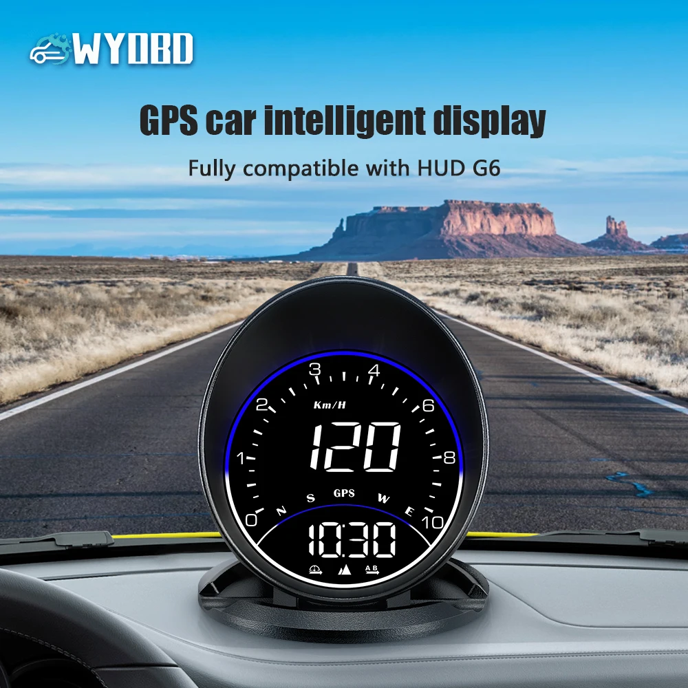 WYOBD G6 GPS HUD Speedometer Auto Driving Direction Time Head Up Display Car Accessories Compatible with All Car
WYOBD G6 GPS HUD Speedometer Auto Driving Direction Time Head Up Display Car Accessories Compatible with All Car