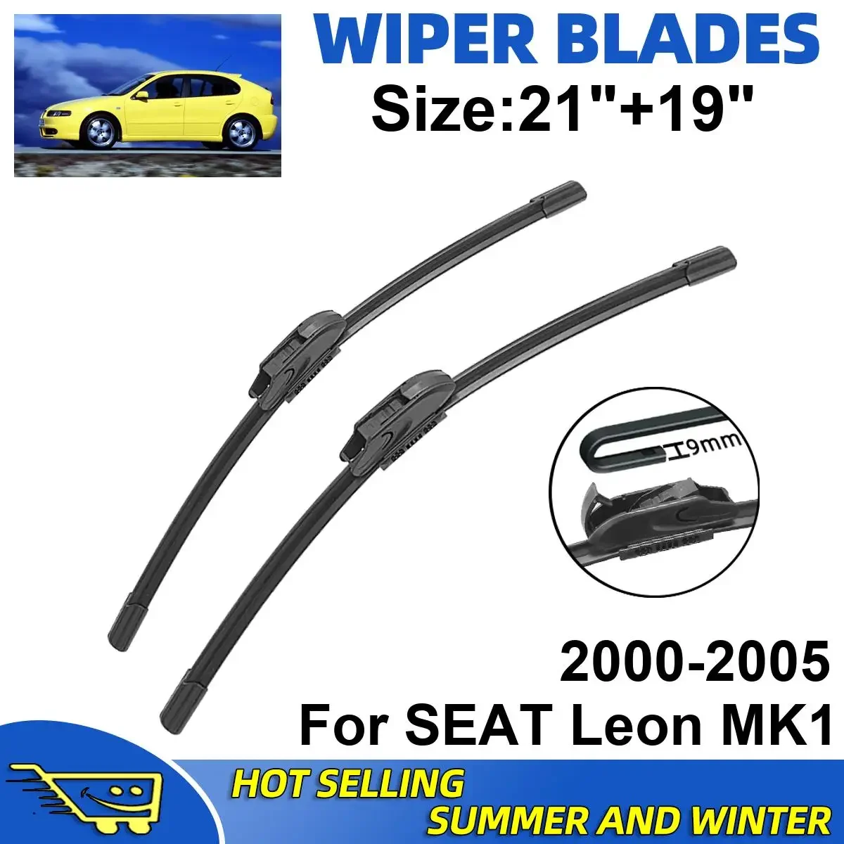 2PCS Wiper Blades Set Kit For SEAT Leon MK1 2000-2005 Front Windshield Brushes Windscreen Window Accessories
2PCS Wiper Blades Set Kit For SEAT Leon MK1 2000-2005 Front Windshield Brushes Windscreen Window Accessories