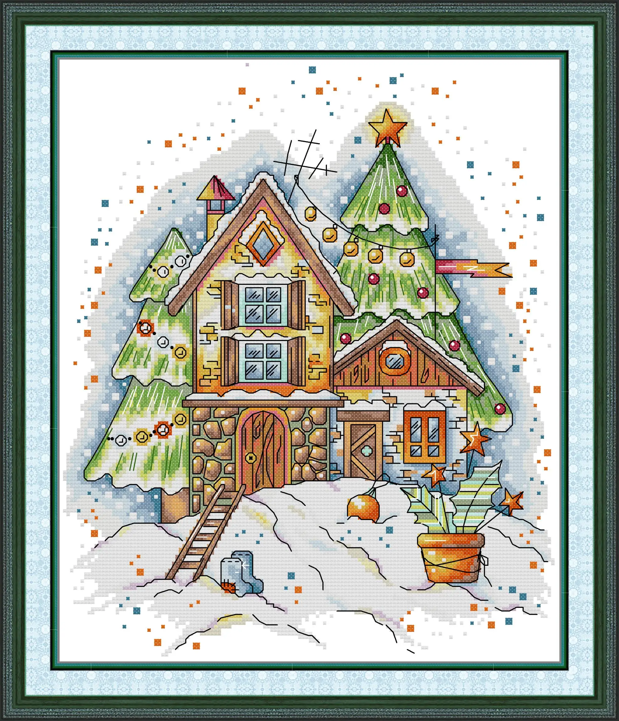 Maydear Full Cross Stitch Kit, 11CT/14CT/16CT/9CT Aida Fabric,DMC Threads Sewing Pattern Embroidery Set-Winter Lodge
Maydear Full Cross Stitch Kit, 11CT/14CT/16CT/9CT Aida Fabric,DMC Threads Sewing Pattern Embroidery Set-Winter Lodge