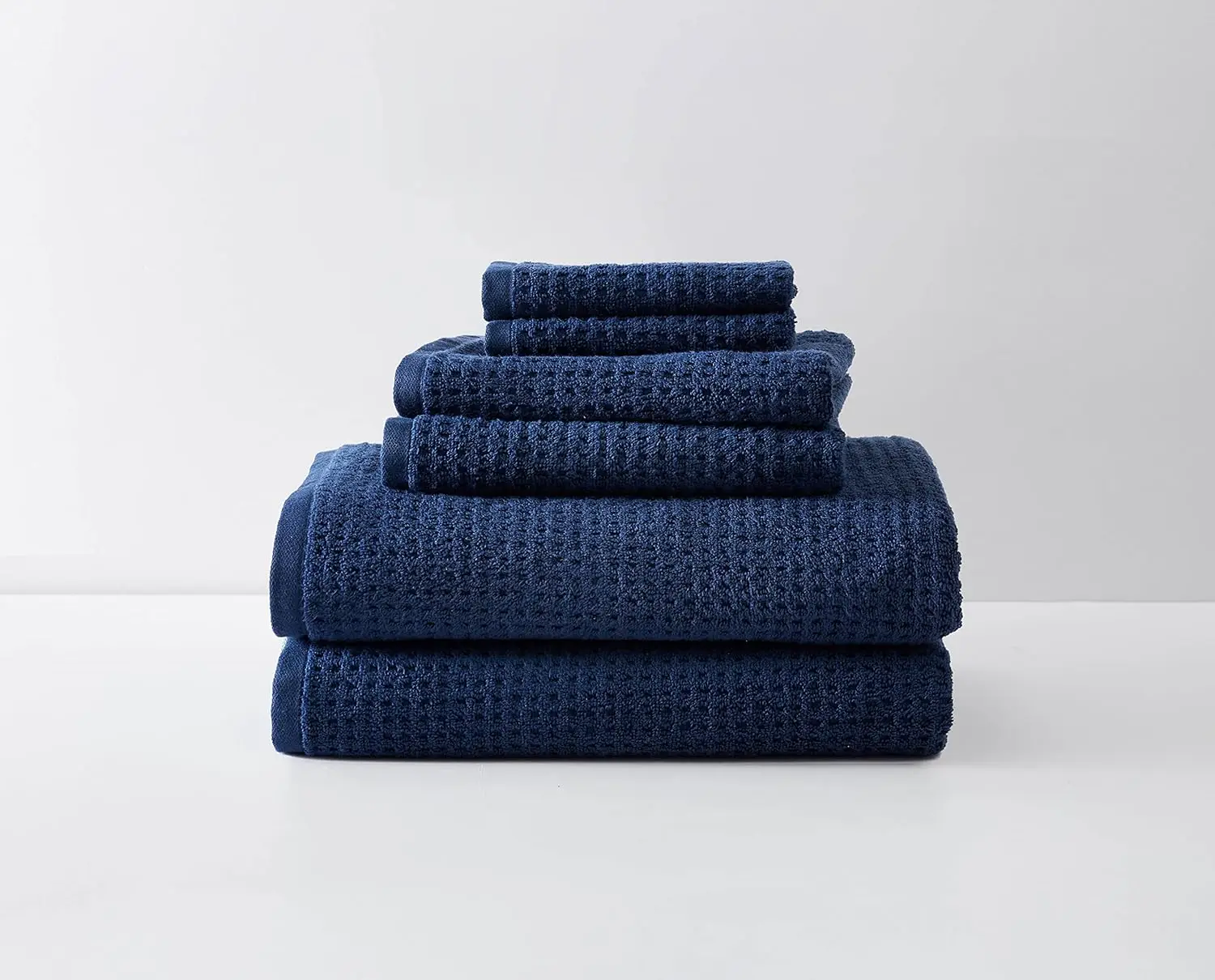 Premium Cotton Bath Towels, Highly Absorbent & Fade Resistant, Oeko-Tex Certified (Navy Blue, Set of 6)
Premium Cotton Bath Towels, Highly Absorbent & Fade Resistant, Oeko-Tex Certified (Navy Blue, Set of 6)
