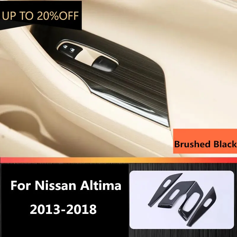Brushed Black Window Armrest Lift Switch Cover Trim For Nissan Altima 2013-2018
Brushed Black Window Armrest Lift Switch Cover Trim For Nissan Altima 2013-2018
