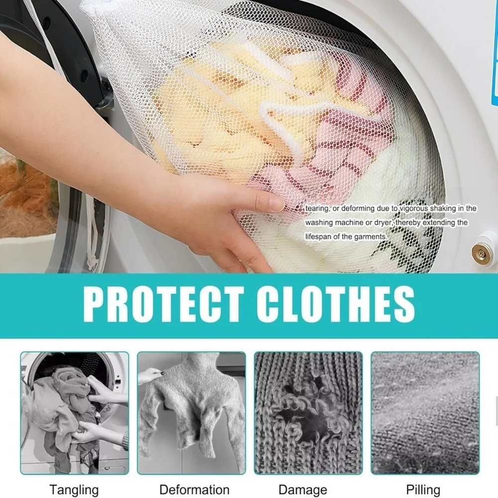 6Pack Protective Laundry Bags for Bras Socks and For Delicate Clothes Mesh Wash Bags Damage in Washing Machines
6Pack Protective Laundry Bags for Bras Socks and For Delicate Clothes Mesh Wash Bags Damage in Washing Machines