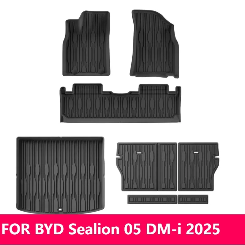Для BYD Sealion 05 DM-i 2025 TPE 3D коврики и подкладка багажника Всепогодные черные
Для BYD Sealion 05 DM-i 2025 TPE 3D коврики и подкладка багажника Всепогодные черные
