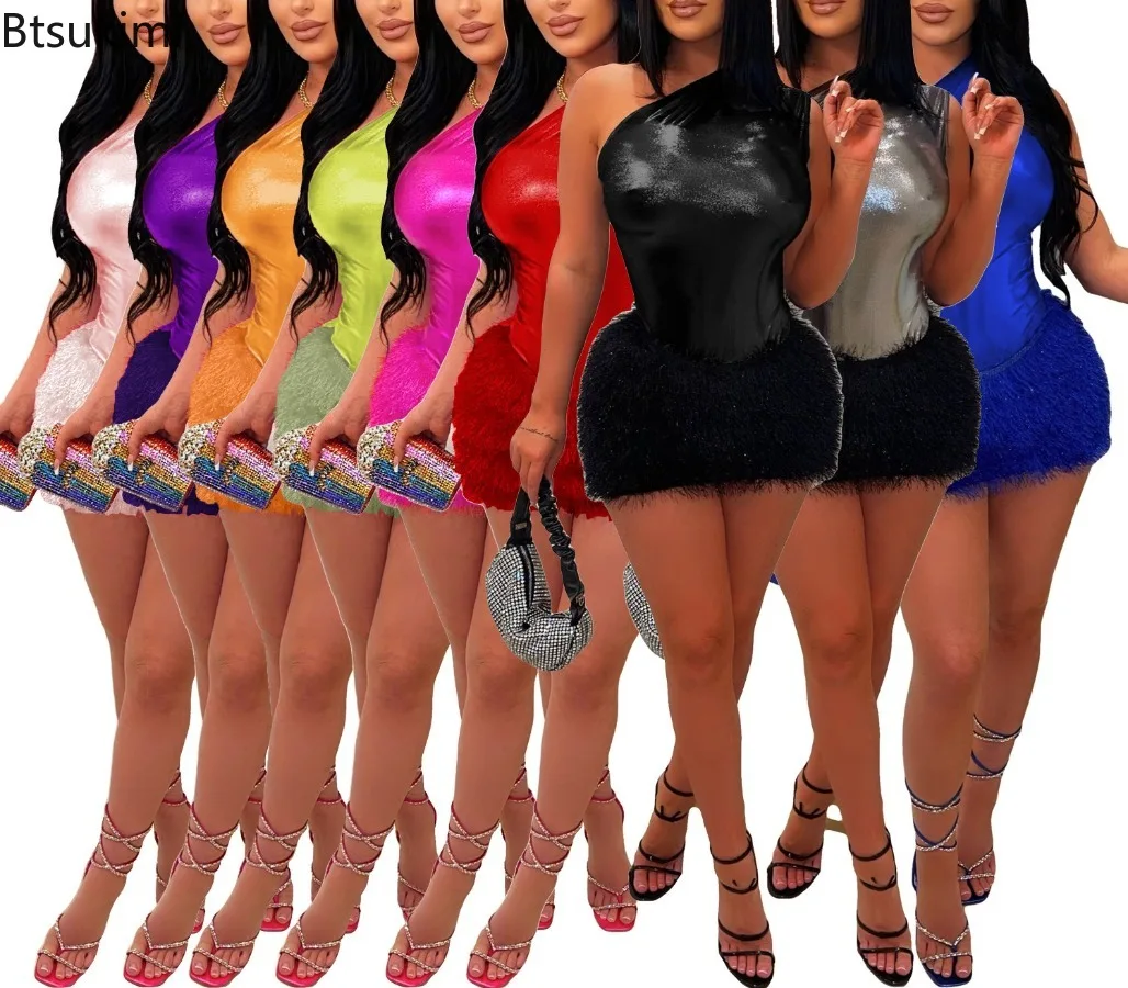 Smooth Solid Color Jumpsuit Two-piece Set One Shoulder Sexy Jumpsuit with Short Skirt Red Spicy Girl Sleeveless Women's Clothing
Smooth Solid Color Jumpsuit Two-piece Set One Shoulder Sexy Jumpsuit with Short Skirt Red Spicy Girl Sleeveless Women's Clothing