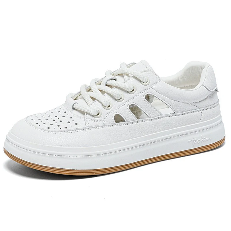 Women's Breathable Hollow Out White Sneakers 100% Genuine Leather Platform Casual Shoes Summer Walking Flats
Women's Breathable Hollow Out White Sneakers 100% Genuine Leather Platform Casual Shoes Summer Walking Flats