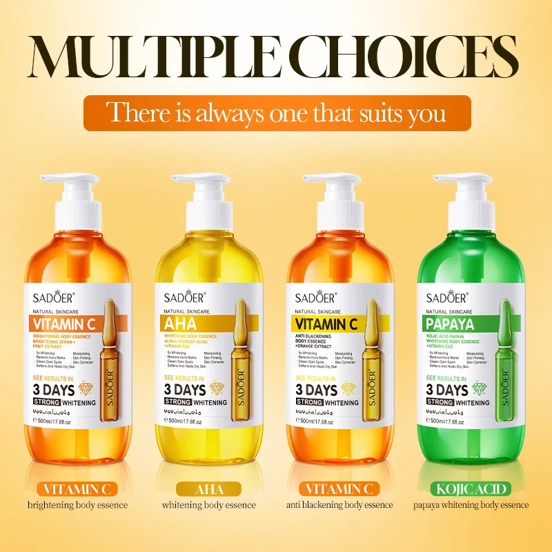 Fruit acid body essence can improve dullness, moisturize and whiten skin, brighten skin brightness, tighten and lubricate skin
Fruit acid body essence can improve dullness, moisturize and whiten skin, brighten skin brightness, tighten and lubricate skin