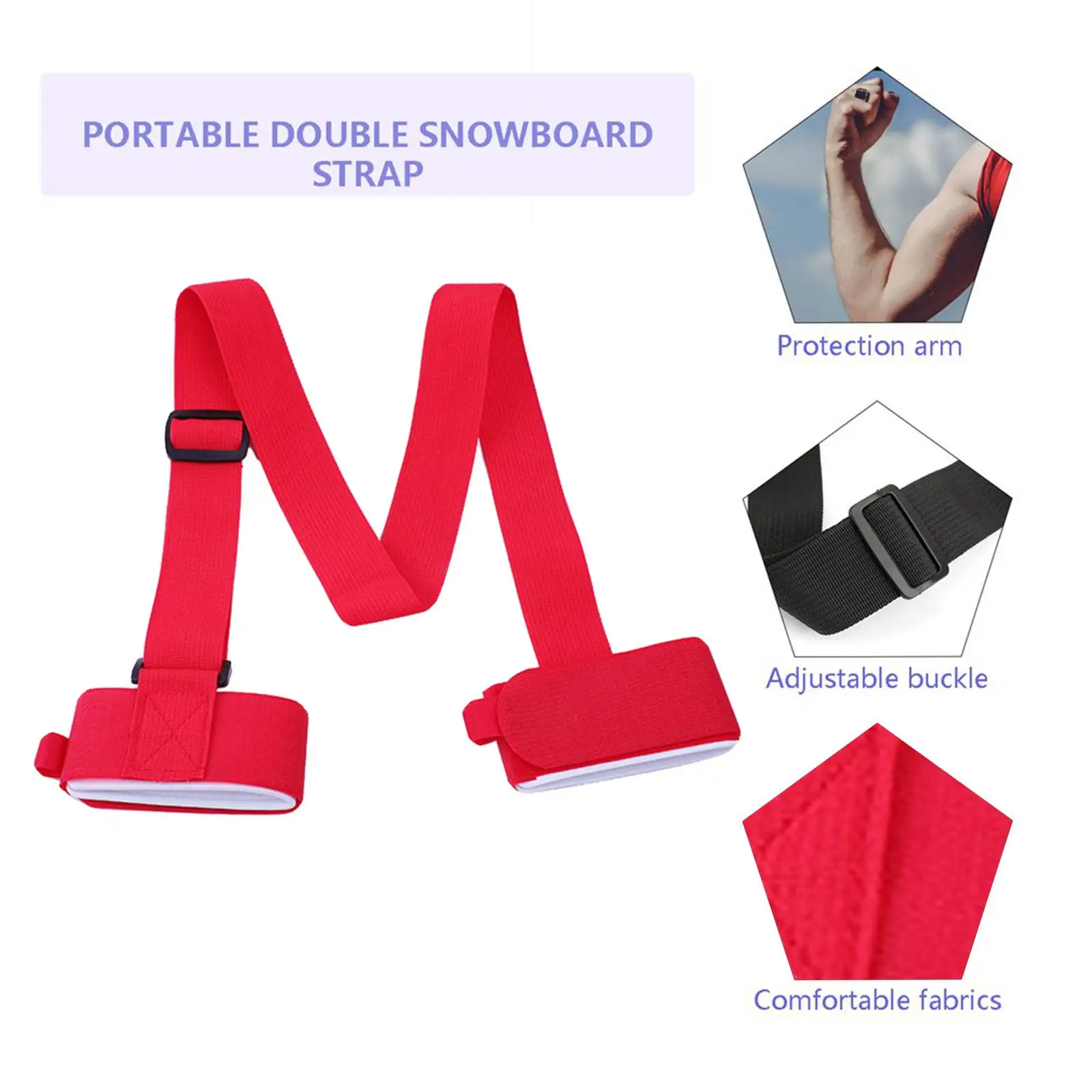 Ski Straps Pole Carrier Straps Skiing Accessory Adjustable Ties Shoulder for
Ski Straps Pole Carrier Straps Skiing Accessory Adjustable Ties Shoulder for