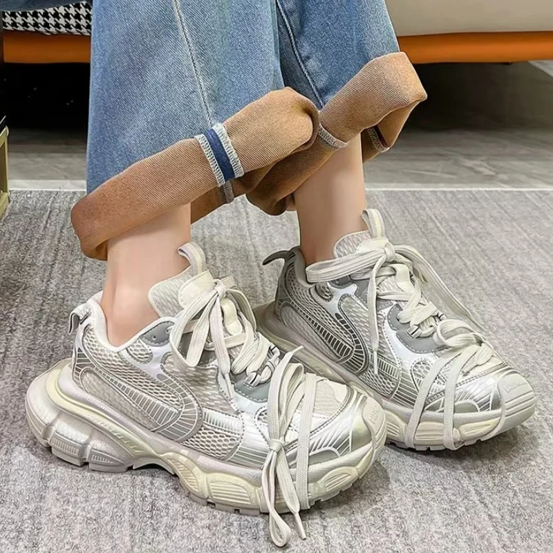 Casual Solid Med Heel Sneakers for Women 2025 New Hot Sale Summer Rubber Ladies Shoes Lace-up Shallow Pu Women's Vulcanize Shoes
Casual Solid Med Heel Sneakers for Women 2025 New Hot Sale Summer Rubber Ladies Shoes Lace-up Shallow Pu Women's Vulcanize Shoes