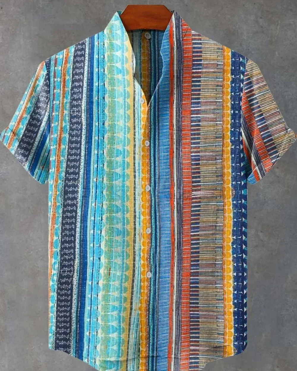 Новая летняя мужская полосатая рубашка с короткими рукавами и принтом, освежающая, удобная, повседневная ткань, модная рубашка на пуговицах высокого качества.
Новая летняя мужская полосатая рубашка с короткими рукавами и принтом, освежающая, удобная, повседневная ткань, модная рубашка на пуговицах высокого качества.