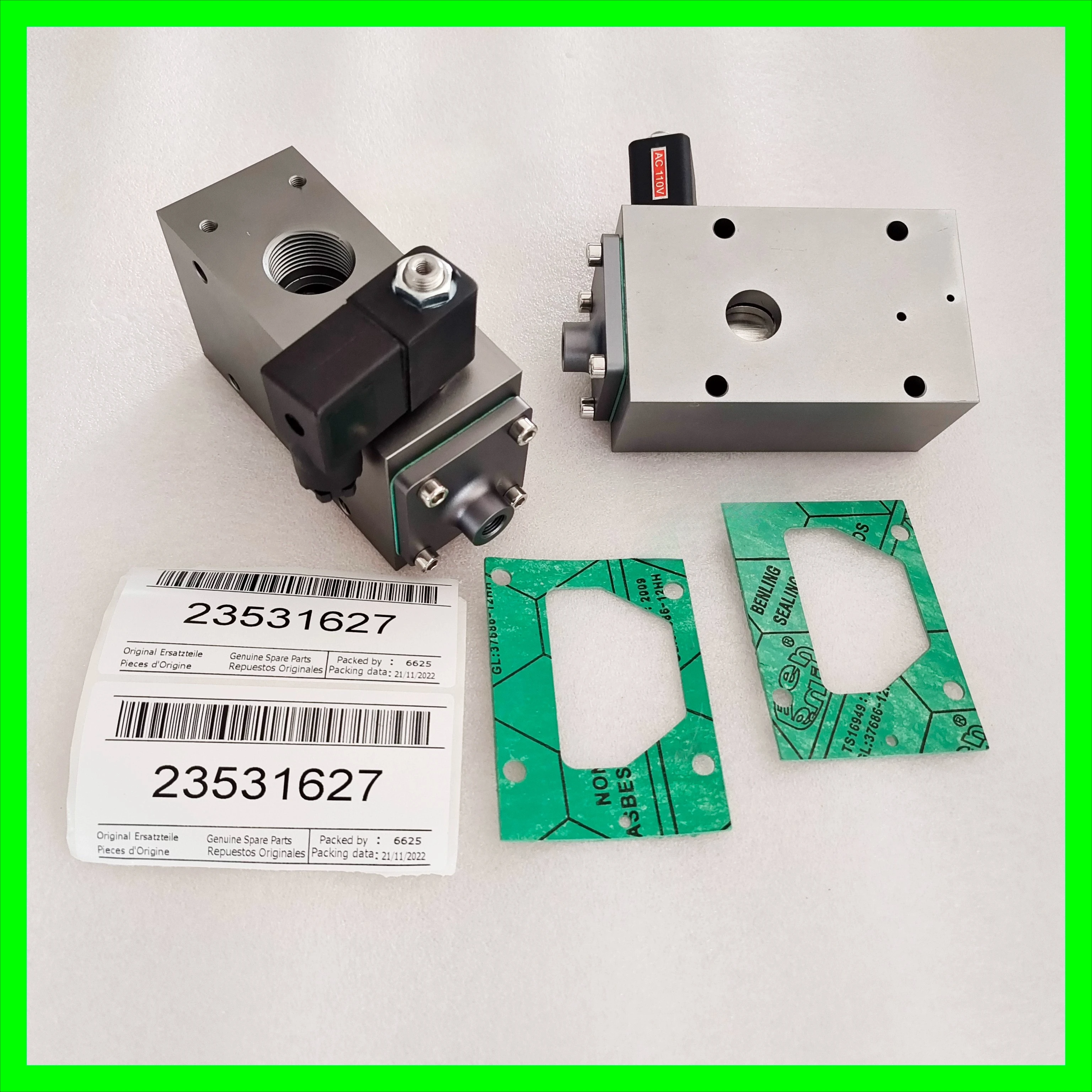 Подходит для регулирующего клапана загрузки и разгрузки воздушного компрессора Ingersoll Rand 23531627, вентиляционный клапан VVF18ENO 
Подходит для регулирующего клапана загрузки и разгрузки воздушного компрессора Ingersoll Rand 23531627, вентиляционный клапан VVF18ENO