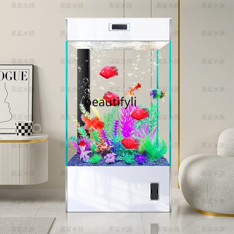 SS NewUltra-white glass fish tank living room small new vertical wall floor fish tank
SS NewUltra-white glass fish tank living room small new vertical wall floor fish tank