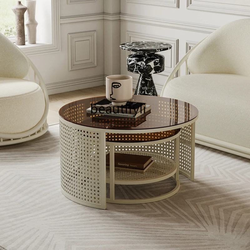 Cream Wind Retractable Coffee Table Living Room Sofa Side Nordic Tea Table Household Coffee Table Small Apartment Glass
Cream Wind Retractable Coffee Table Living Room Sofa Side Nordic Tea Table Household Coffee Table Small Apartment Glass