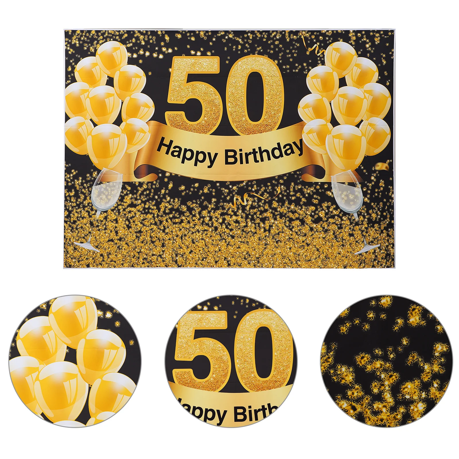 1pc Birthday Poster Background Cloth 50Th Happy Birthday Wall Banner Party Decor Photography Party Supplies
1pc Birthday Poster Background Cloth 50Th Happy Birthday Wall Banner Party Decor Photography Party Supplies