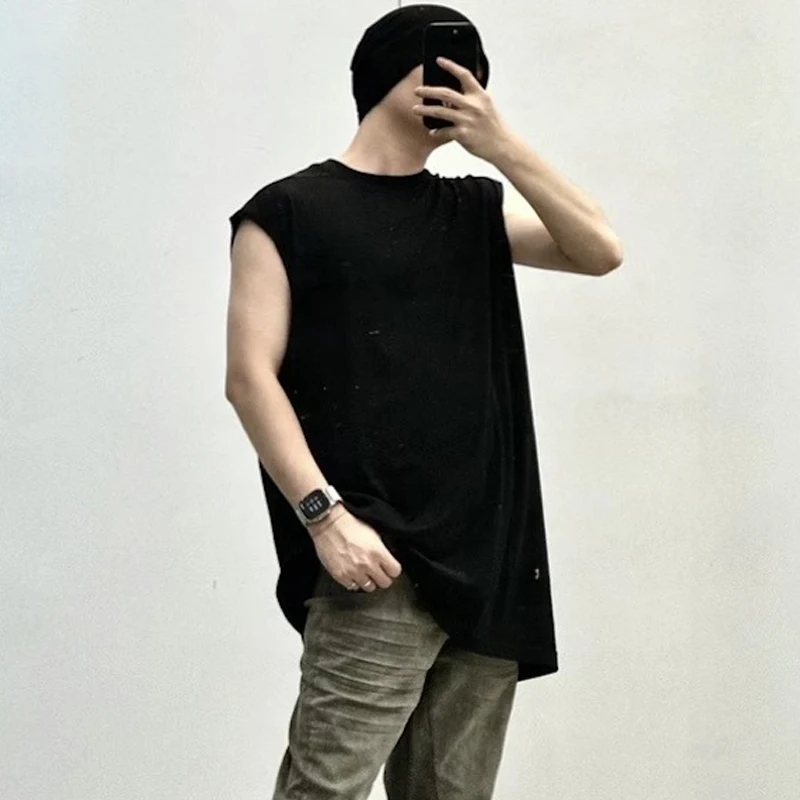 Loose Fit American High Street Ro Sle Svel Tank Top T-irt Men's Trendy Vintage Basic Versatile Vest Tee
Loose Fit American High Street Ro Sle Svel Tank Top T-irt Men's Trendy Vintage Basic Versatile Vest Tee