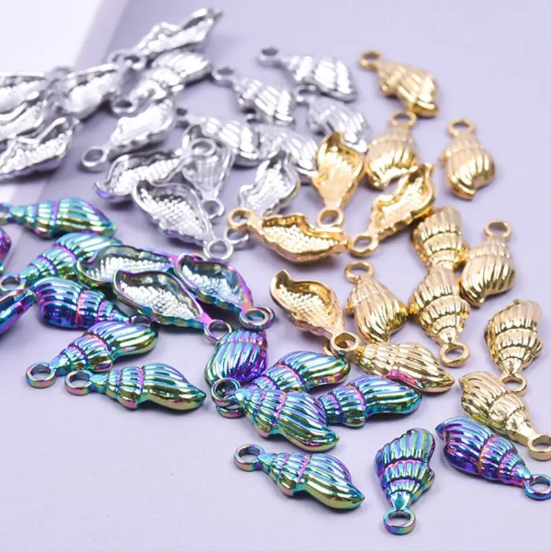 10pcs/lot Cute Conch Sea Snail Stainless Steel Pendant Charms for Jewelry Making diy Vintage Earrings Craft Necklace Accessories
10pcs/lot Cute Conch Sea Snail Stainless Steel Pendant Charms for Jewelry Making diy Vintage Earrings Craft Necklace Accessories
