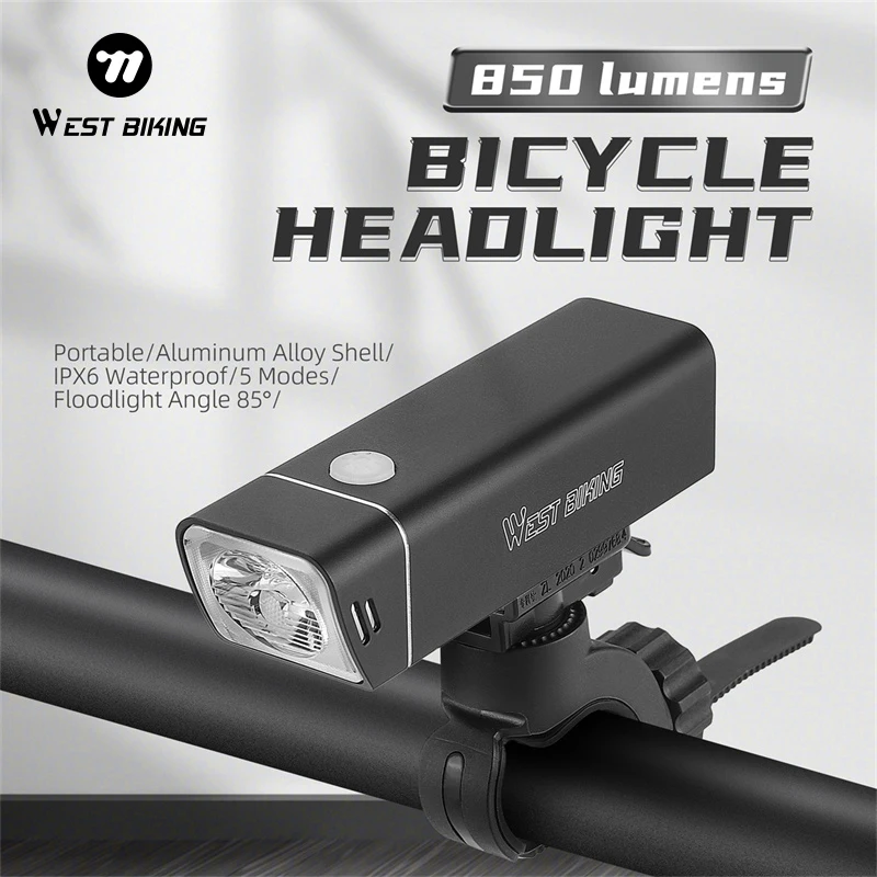 WEST BIKING Bicycle Light IPX6 Flashlight Aluminum Front Lamp Type-C Charging MTB Road Cycling Highlight Cycling Accessories
WEST BIKING Bicycle Light IPX6 Flashlight Aluminum Front Lamp Type-C Charging MTB Road Cycling Highlight Cycling Accessories