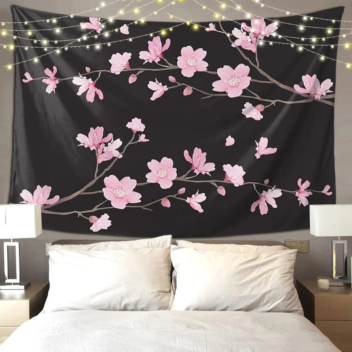 Cherry Blossom Flower Plant Tapestry Funny Wall Hanging Aesthetic Home Decor Tapestries for Living Room Bedroom Dorm Room
Cherry Blossom Flower Plant Tapestry Funny Wall Hanging Aesthetic Home Decor Tapestries for Living Room Bedroom Dorm Room