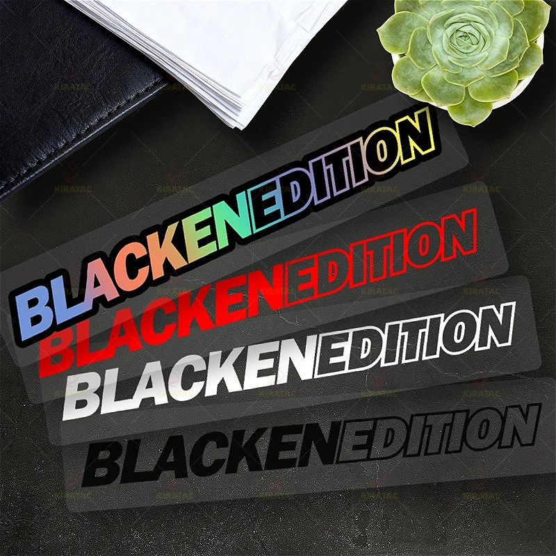 1PC "Blackened Edition" Text Decals, Waterproof Stickers for Car Exterior Tuning
1PC "Blackened Edition" Text Decals, Waterproof Stickers for Car Exterior Tuning