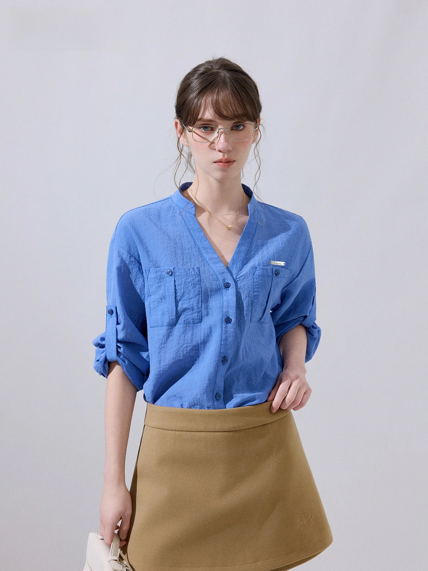 IKYOO Premium Klein Blue Long Sleeve Women's Shirt Loose Slimming Summer Spring Sun Protection Outerwear Korean Style Breathable
IKYOO Premium Klein Blue Long Sleeve Women's Shirt Loose Slimming Summer Spring Sun Protection Outerwear Korean Style Breathable
