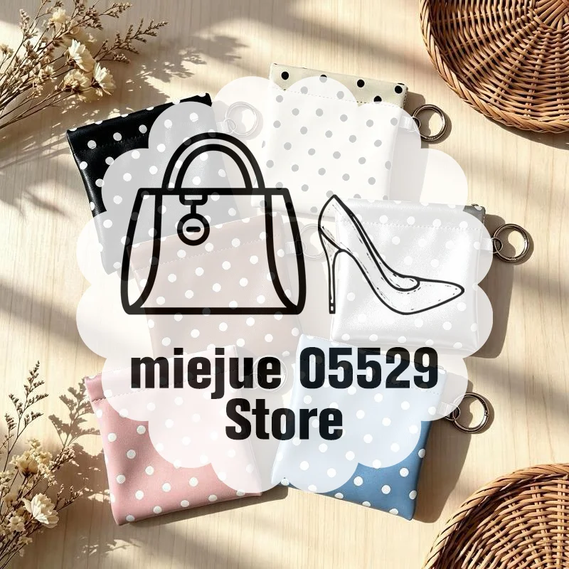 PU Leather Spring-loaded Polka Dot Coin Purse With Key Ring Compact Design For Storing Coins Cards Keys Daily Use
PU Leather Spring-loaded Polka Dot Coin Purse With Key Ring Compact Design For Storing Coins Cards Keys Daily Use