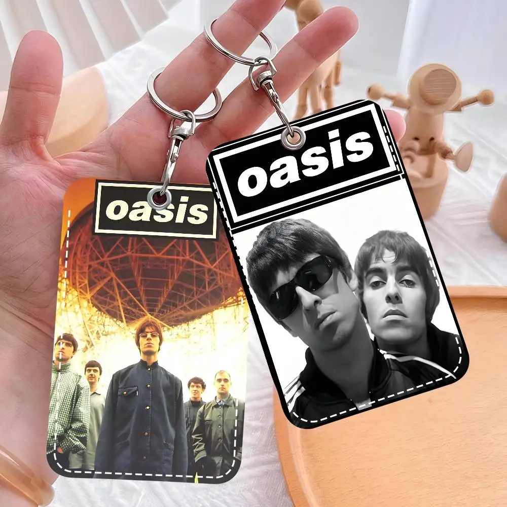 Oasis Band Trendy Leather Card Case Keychain Sturdy Holder For Credit And Transit Cards
Oasis Band Trendy Leather Card Case Keychain Sturdy Holder For Credit And Transit Cards