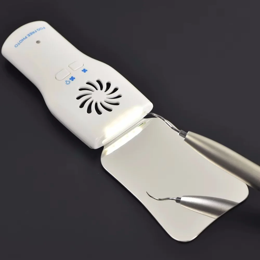 Dental Fog Mirror Set Fog-Free Intraoral Photography Stainless Steel Articulating Mirror Fan With Led Light Orthodontic Reflecto
Dental Fog Mirror Set Fog-Free Intraoral Photography Stainless Steel Articulating Mirror Fan With Led Light Orthodontic Reflecto