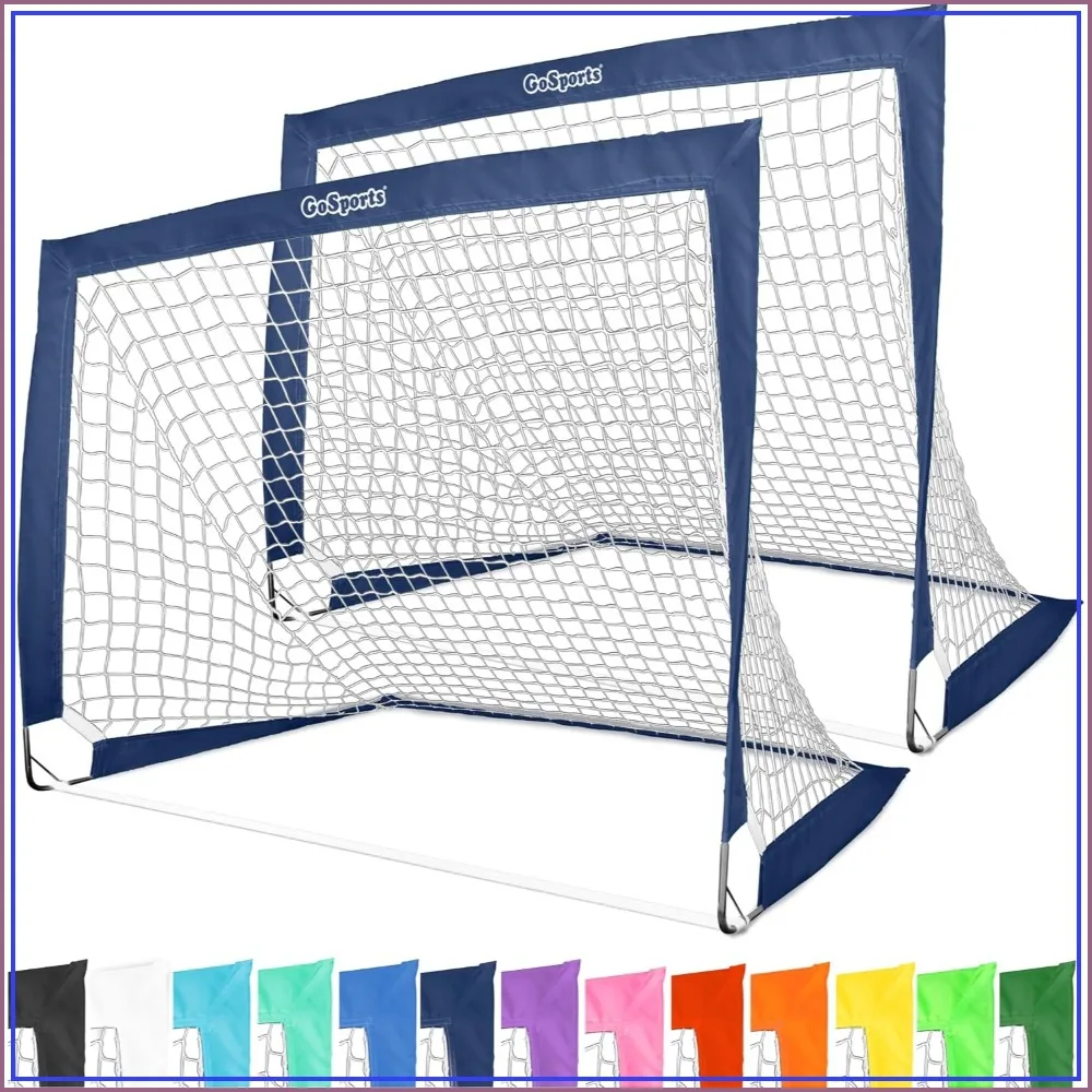 Portable Soccer Goals Set of 2 - 4x3 ft Pop Up Nets for Backyard
Portable Soccer Goals Set of 2 - 4x3 ft Pop Up Nets for Backyard