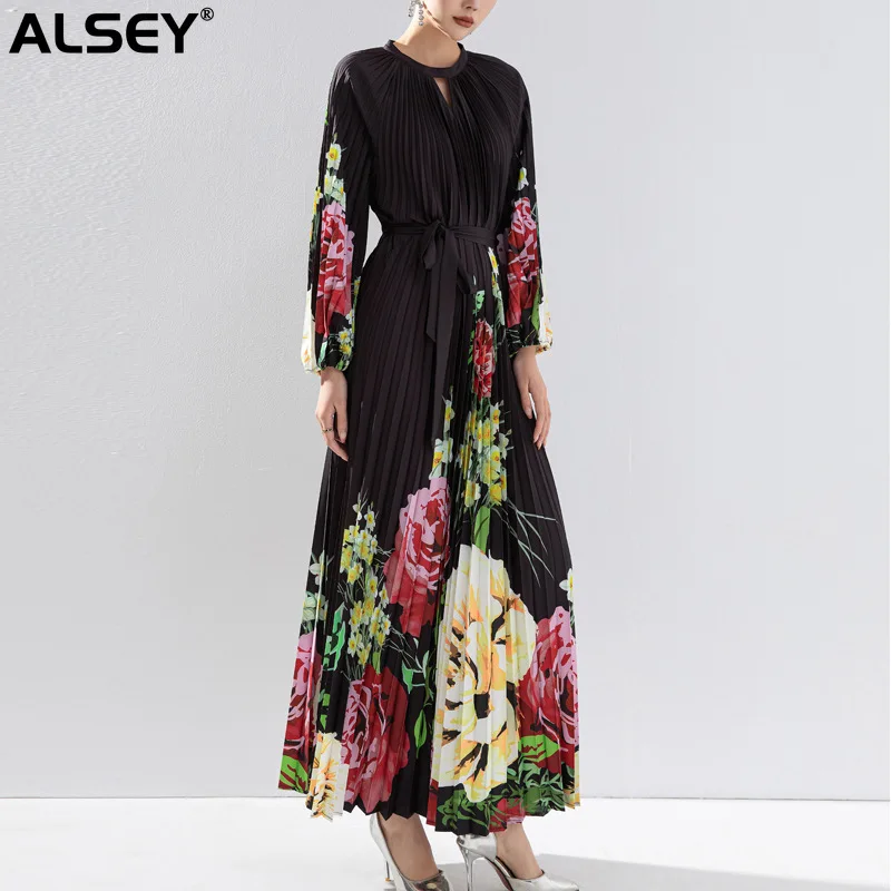 Плиссированное Платье ALSEY Miyake, коллекция 2024 года, осенне-зимнее женское модное платье с принтом в виде ощущения стройности, длинные платья
Плиссированное Платье ALSEY Miyake, коллекция 2024 года, осенне-зимнее женское модное платье с принтом в виде ощущения стройности, длинные платья
