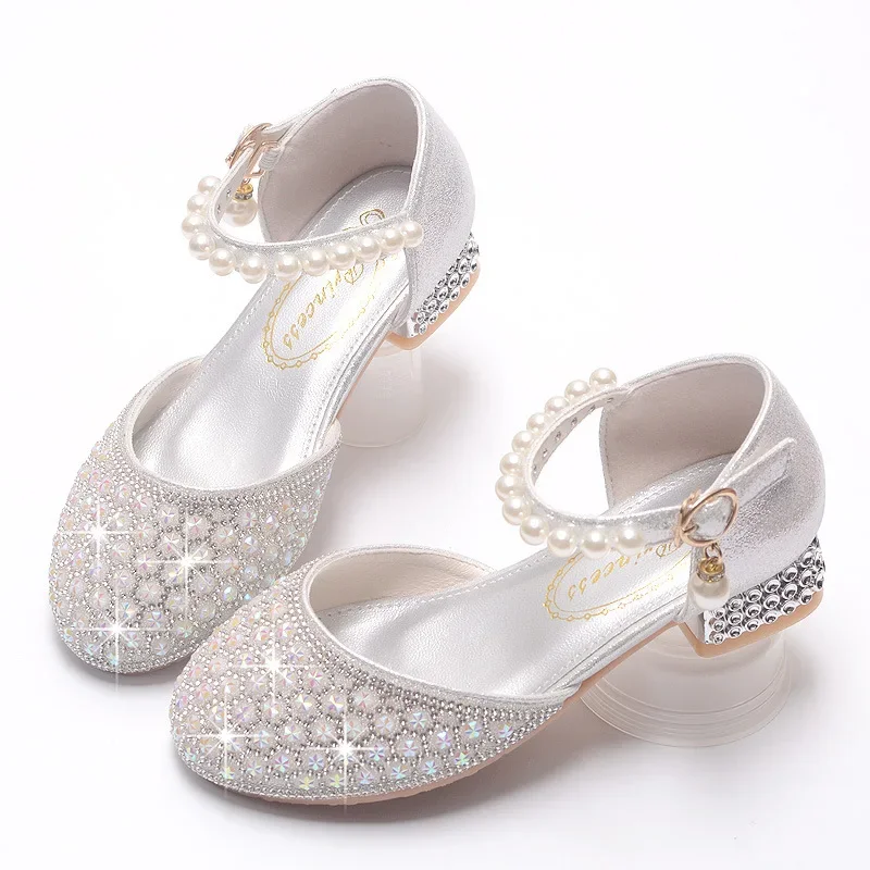 Spring New Girl's Crystal Princess Shoes Fashion Pearl Rhinestone Children's High Heels Student Dance Performance Shoes
Spring New Girl's Crystal Princess Shoes Fashion Pearl Rhinestone Children's High Heels Student Dance Performance Shoes