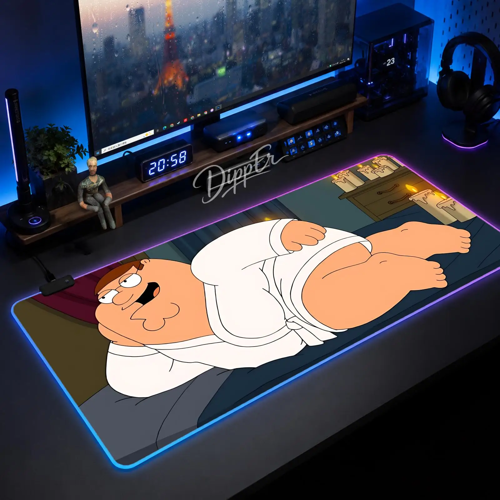 A-Family Guy Mouse Pad Large Size LED Glowing Table Pad XXL Gaming Non-slip Rubber Mat With Backlight
A-Family Guy Mouse Pad Large Size LED Glowing Table Pad XXL Gaming Non-slip Rubber Mat With Backlight