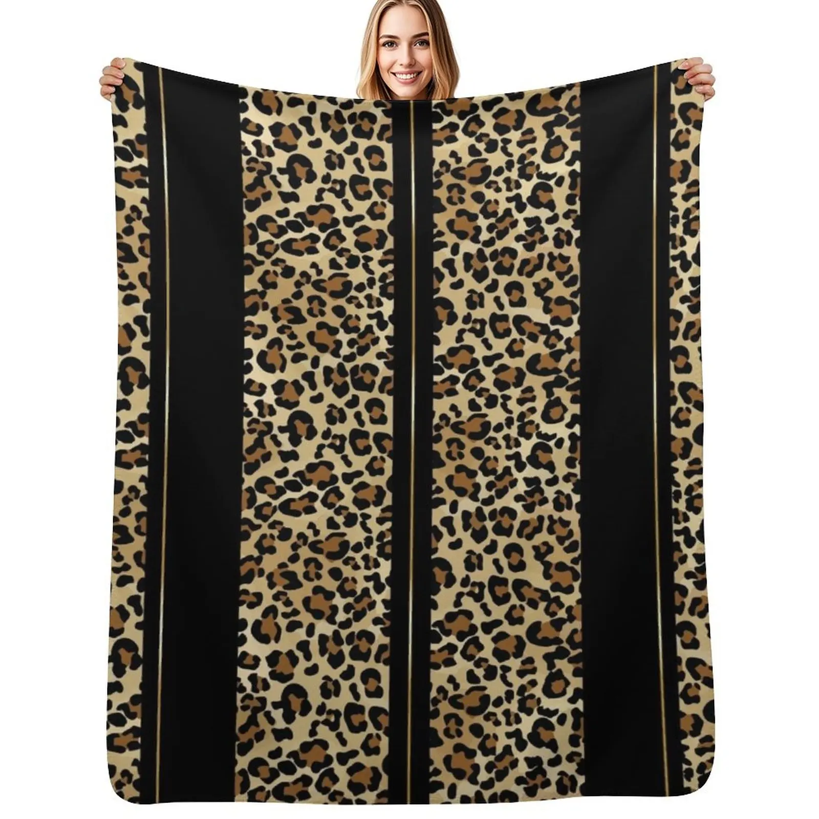 Wildly Wonderful Leopard Stripes Animal Print with Pretty Simple Gold Stripe Throw Blanket Flannels Warm manga Blankets
Wildly Wonderful Leopard Stripes Animal Print with Pretty Simple Gold Stripe Throw Blanket Flannels Warm manga Blankets