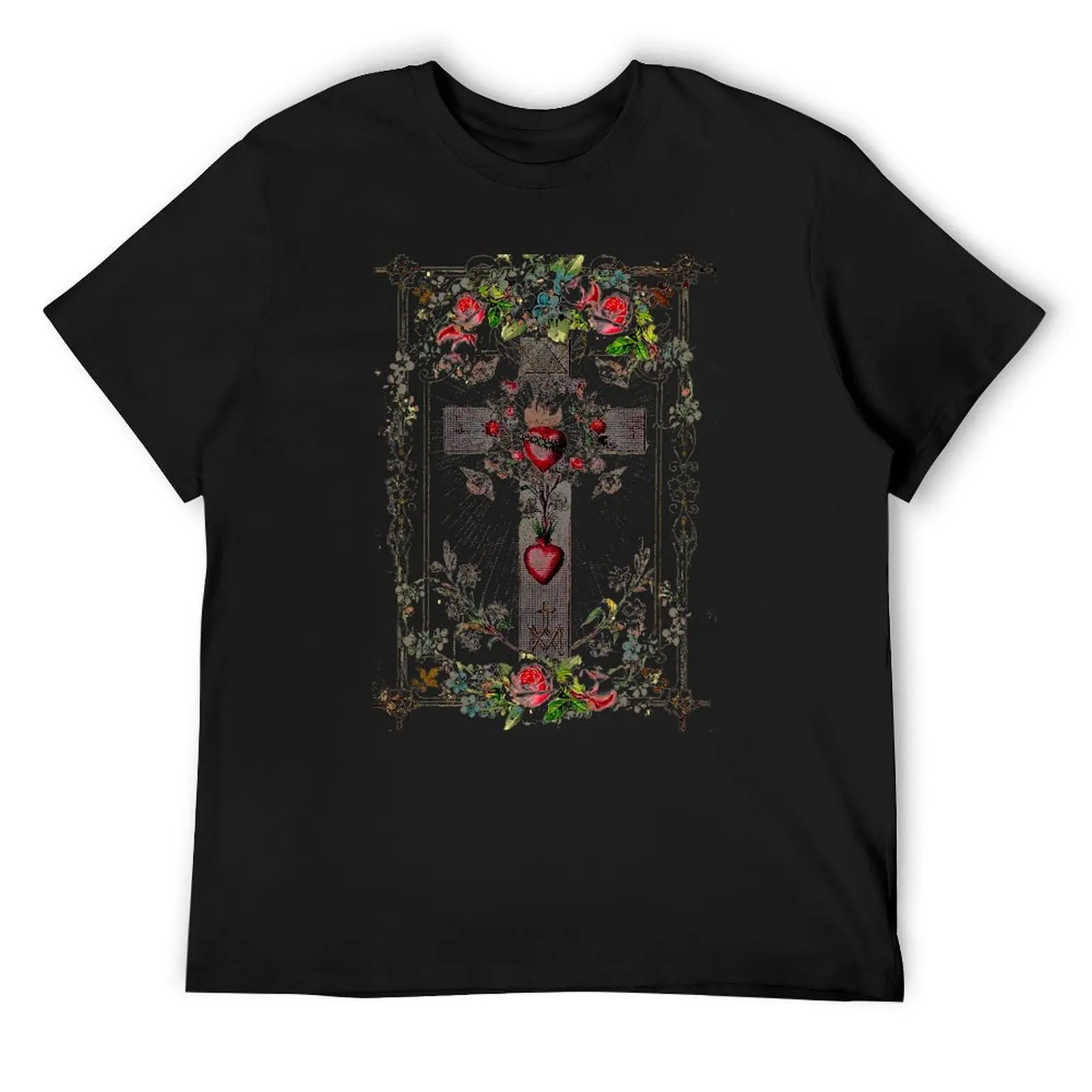 Vintage Cross with Sacred Hearts of Jesus and Mary T-Shirt Luxury man anime figures customizeds compression shirt men
Vintage Cross with Sacred Hearts of Jesus and Mary T-Shirt Luxury man anime figures customizeds compression shirt men