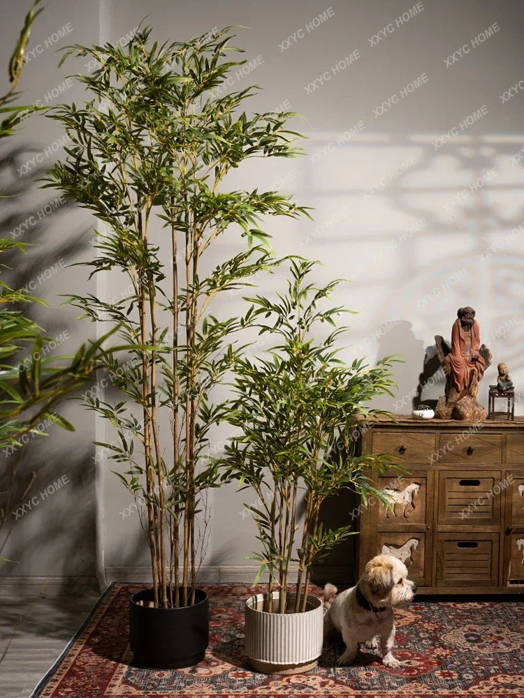 Chinese Style Imitation Bamboo Potted Plant Indoor Living Room Large Decorative Ornaments Fake Trees Plastic Green Plant
Chinese Style Imitation Bamboo Potted Plant Indoor Living Room Large Decorative Ornaments Fake Trees Plastic Green Plant