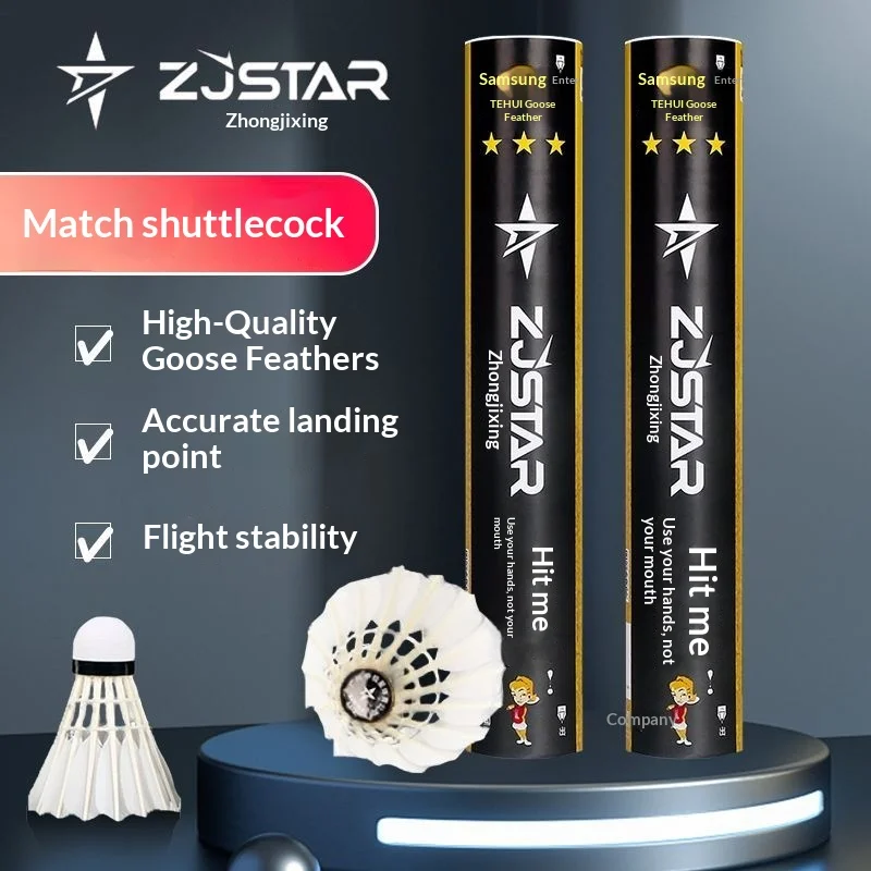 Badminton Shuttles 3 Star Authentic Special Offer Classic Match Durable Goose Feather Indoor and Outdoor Training Spotrs
Badminton Shuttles 3 Star Authentic Special Offer Classic Match Durable Goose Feather Indoor and Outdoor Training Spotrs