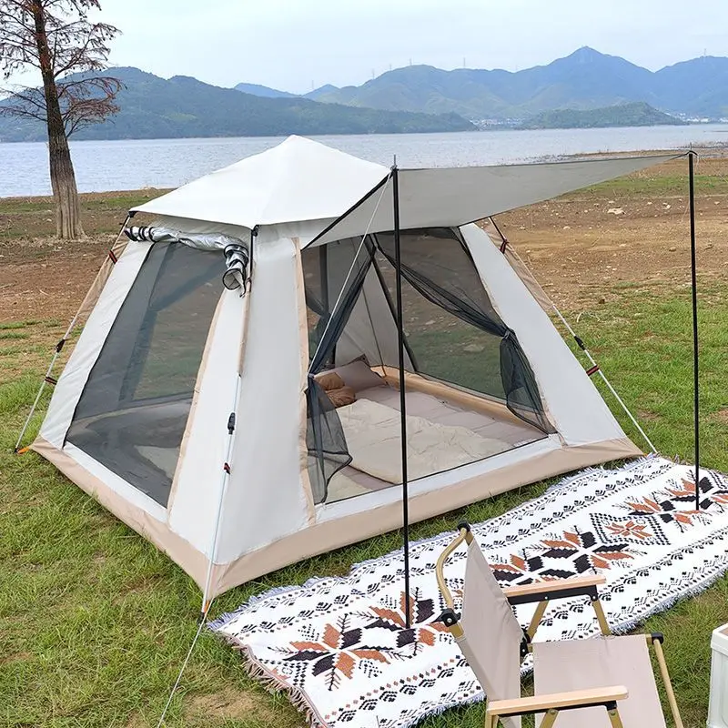 Outdoor Camping 5-7 People Thickened Tent Quick Open Fully Automatic Portable Foldable Sun Protection Rain Outing Tent
Outdoor Camping 5-7 People Thickened Tent Quick Open Fully Automatic Portable Foldable Sun Protection Rain Outing Tent
