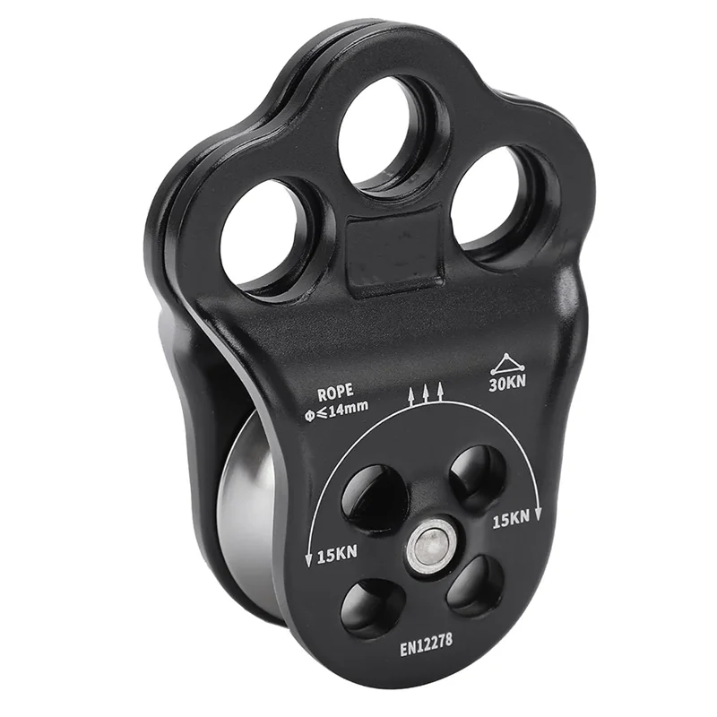 -ABLP 30KN Climbing Pulley, Three Hole Hitch Climbing Assist Pulley Climber Double Bearing For Rock Rappelling Zipline Sports
-ABLP 30KN Climbing Pulley, Three Hole Hitch Climbing Assist Pulley Climber Double Bearing For Rock Rappelling Zipline Sports