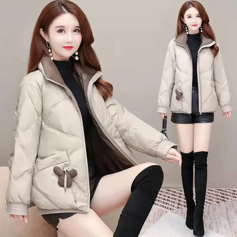 Down Cotton Coat Womens 2022 Autumn Winter New Fashion All-match Casual Padded Jacket Women Large Size Short Thick Warm Parkas
Down Cotton Coat Womens 2022 Autumn Winter New Fashion All-match Casual Padded Jacket Women Large Size Short Thick Warm Parkas