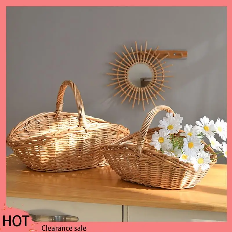 A88Z Willow Fruit Picnic Basket Rattan Egg Basket Kitchen Storage Basket Bamboo Portable Vegetable Basket Storage Basket
A88Z Willow Fruit Picnic Basket Rattan Egg Basket Kitchen Storage Basket Bamboo Portable Vegetable Basket Storage Basket