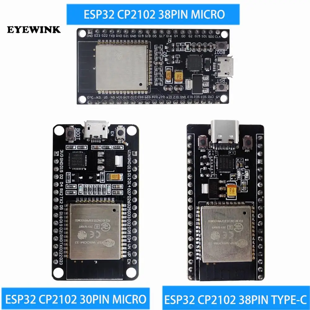 Плата для разработки ESP32, 10 шт., Wi-Fi + Bluetooth, сверхнизкое энергопотребление, двухъядерная плата ESP-32 ESP-32S
Плата для разработки ESP32, 10 шт., Wi-Fi + Bluetooth, сверхнизкое энергопотребление, двухъядерная плата ESP-32 ESP-32S