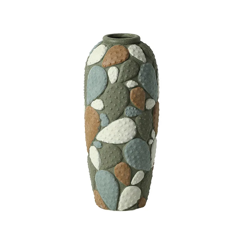 Creative Hand Painted Stone Ceramic Vase Villa Clubhouse Living Room Dining Table Flower Arrangement Advanced Sense Ornament
Creative Hand Painted Stone Ceramic Vase Villa Clubhouse Living Room Dining Table Flower Arrangement Advanced Sense Ornament
