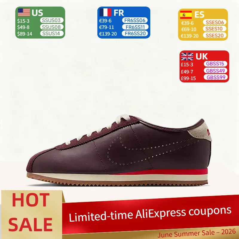 Nike Cortez: Stylish, Minimalist, Comfortable, Cushioned, Durable Low-Top Casual Shoes for Women – Burgundy HQ1841-601
Nike Cortez: Stylish, Minimalist, Comfortable, Cushioned, Durable Low-Top Casual Shoes for Women – Burgundy HQ1841-601