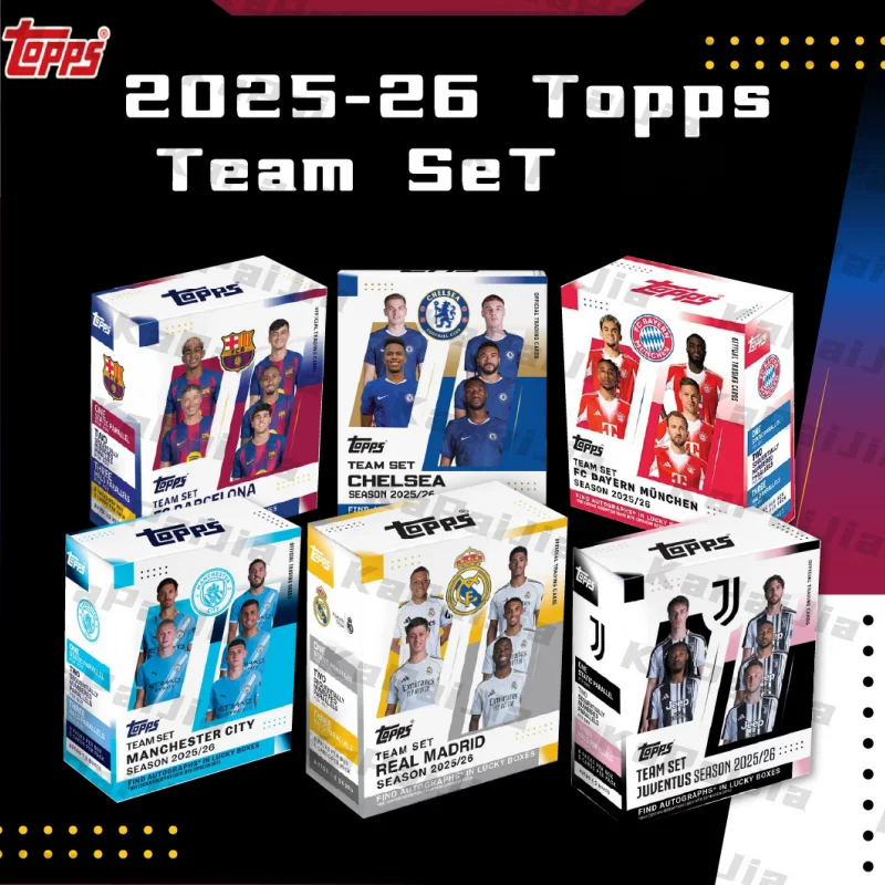 Genuine Football Cards Topps 2025-26 Football Team Set Juventus Manchester City Real Madrid Trading Cards Star Collection Gift
Genuine Football Cards Topps 2025-26 Football Team Set Juventus Manchester City Real Madrid Trading Cards Star Collection Gift