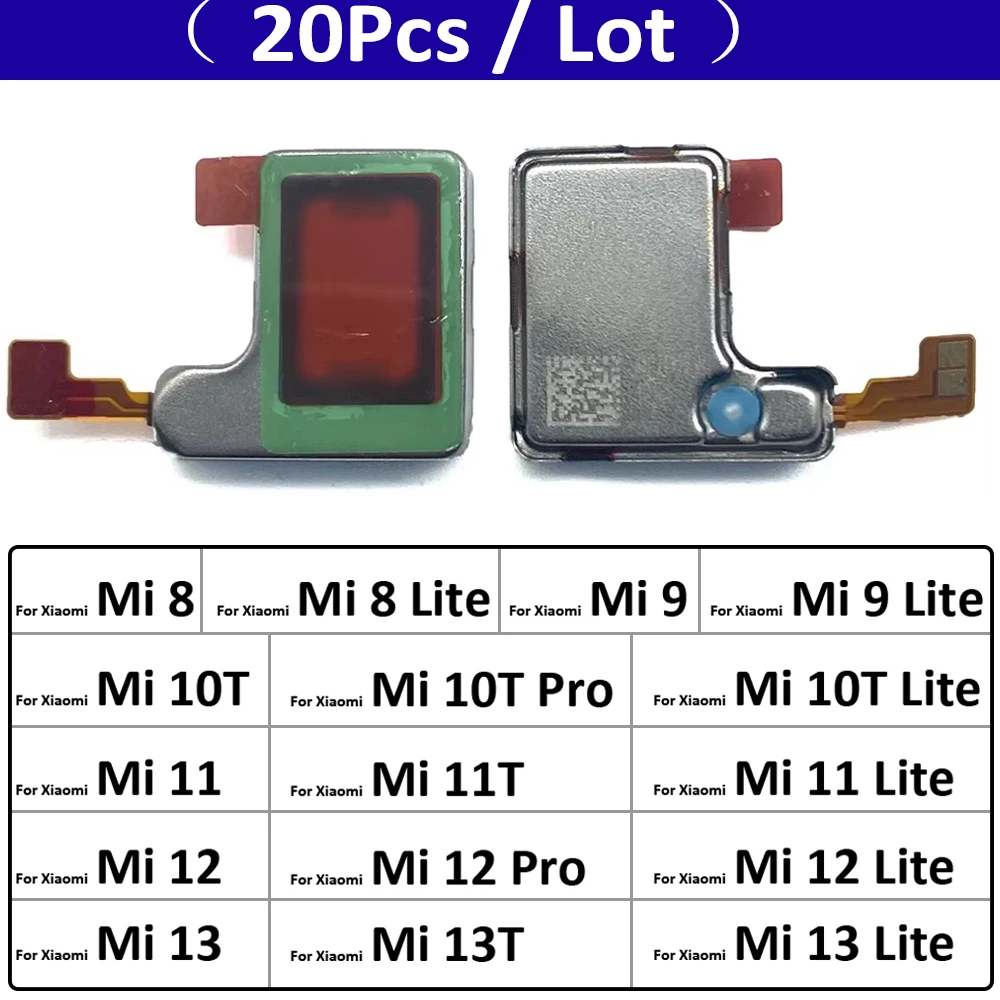 20Pcs, Earpiece Ear Sound Top Speaker Receiver For Xiaomi Mi 8 9 10T 11 11T 12 12T 13 13T Pro Lite
20Pcs, Earpiece Ear Sound Top Speaker Receiver For Xiaomi Mi 8 9 10T 11 11T 12 12T 13 13T Pro Lite