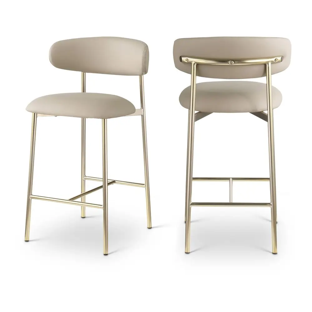 995TaupeC Lupita Collection Modern Contemporary Counter Stool with Soft Taupe Vegan Leather, Brushed Gold Metal Frame, 20.5 W x
995TaupeC Lupita Collection Modern Contemporary Counter Stool with Soft Taupe Vegan Leather, Brushed Gold Metal Frame, 20.5 W x