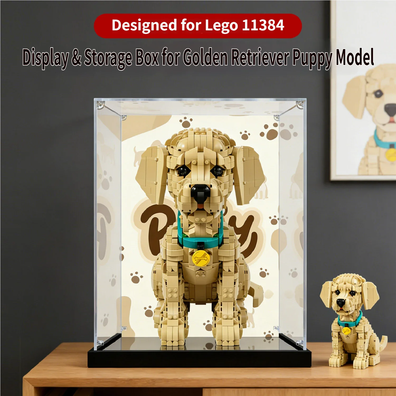 Acrylic Display Case for Lego 11384 Golden Retriever Puppy, Dustproof Display Box Showcase,Customizable(Model Kit Not Included)
Acrylic Display Case for Lego 11384 Golden Retriever Puppy, Dustproof Display Box Showcase,Customizable(Model Kit Not Included)