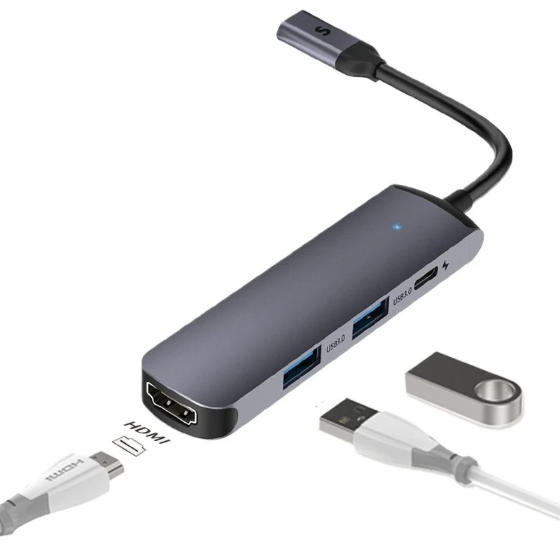 Typec docking station is suitable for mobile phone notebook cable conversion to expand USB/HDMI/VGA interface, etc
Typec docking station is suitable for mobile phone notebook cable conversion to expand USB/HDMI/VGA interface, etc