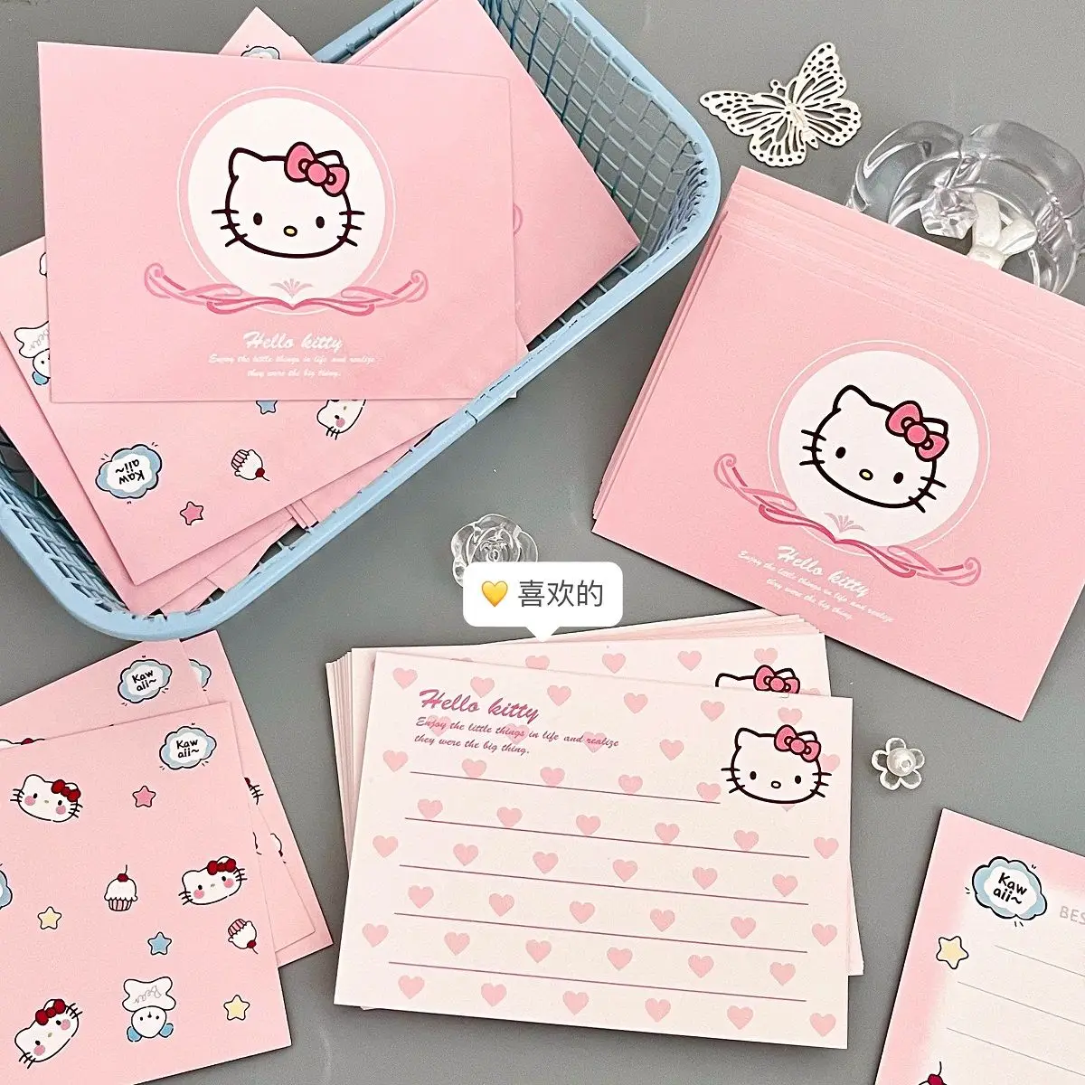 Hello Kitty Message Card Cute Cartoon Series Good-looking Handwriting Blessing Hard Card New Personality Delicate Ritual Gift
Hello Kitty Message Card Cute Cartoon Series Good-looking Handwriting Blessing Hard Card New Personality Delicate Ritual Gift