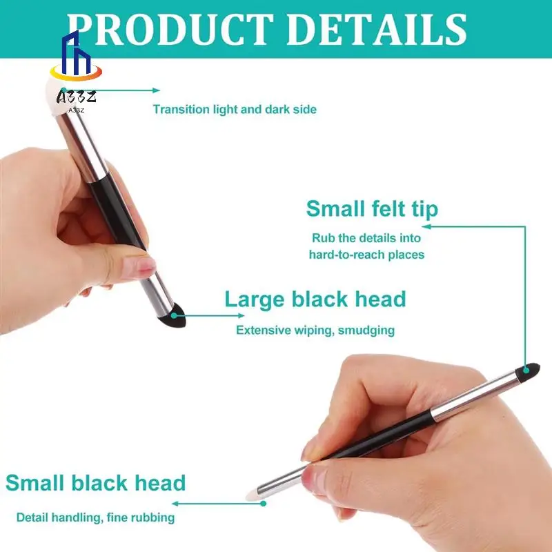 A33Z-12 шт. губка для смешивания художника, двуглавая моющаяся губка, кисть с двойным наконечником, ручка для протирания эскизов
A33Z-12 шт. губка для смешивания художника, двуглавая моющаяся губка, кисть с двойным наконечником, ручка для протирания эскизов